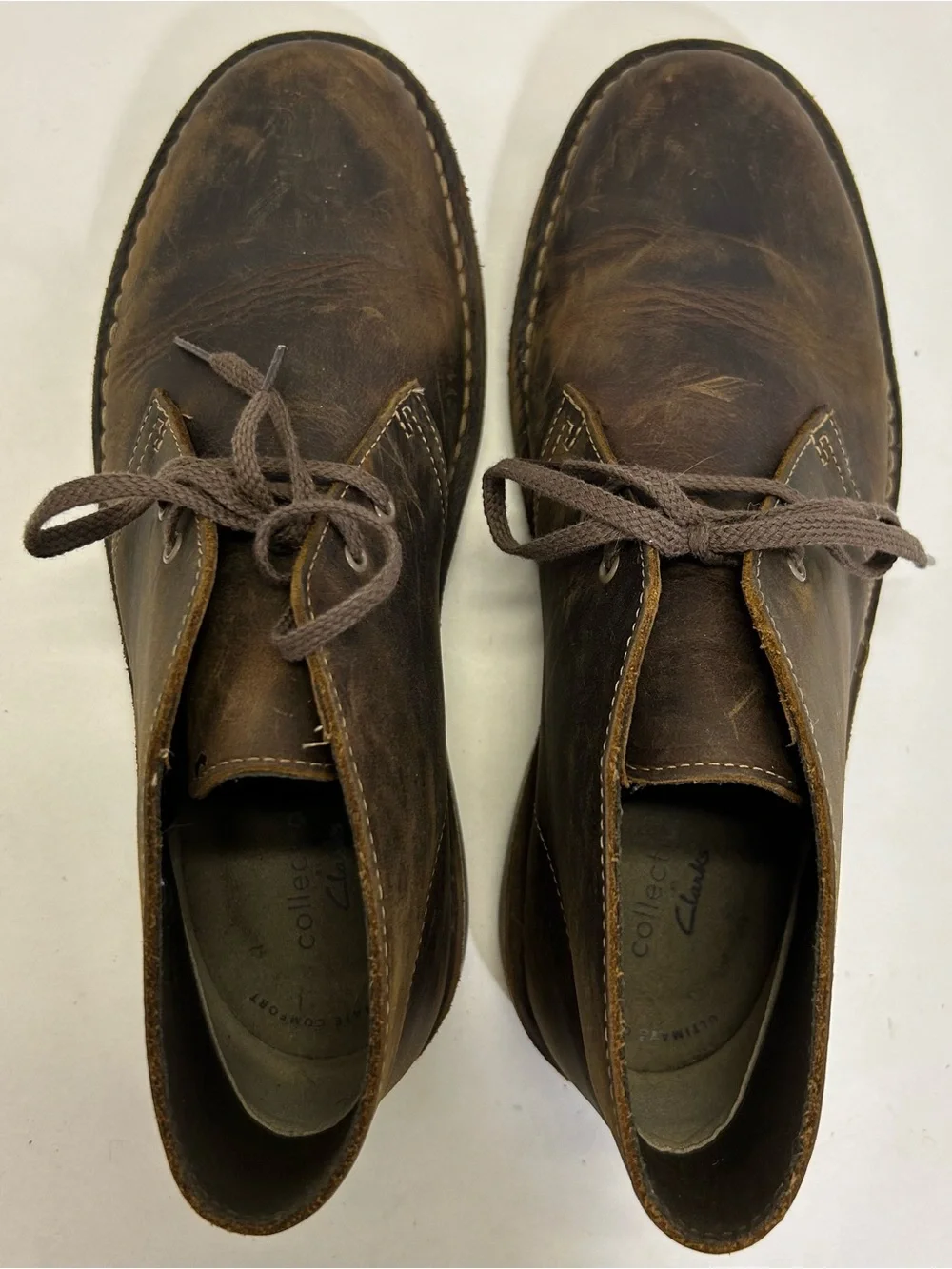 Clark’s Boots 15622 Brown Leather Chukka Boots men’s  size 8